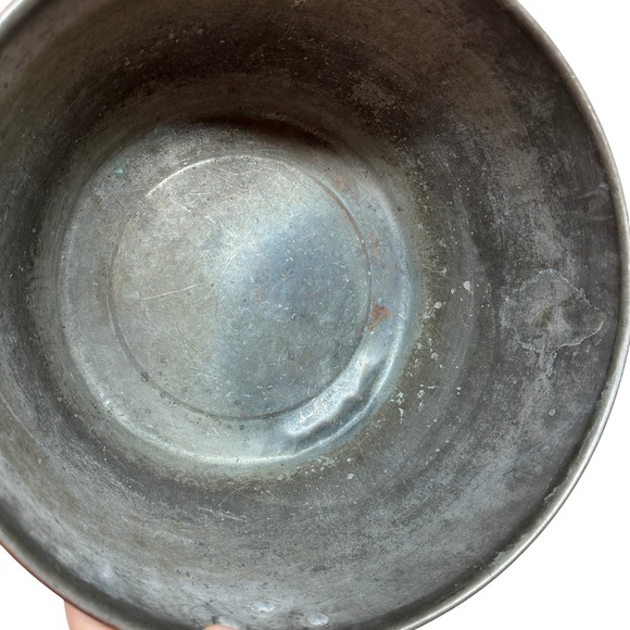 Revere Hammered Copper Apple Butter Kettle Wooden Handle Cauldron Antique - Picture 8 of 12